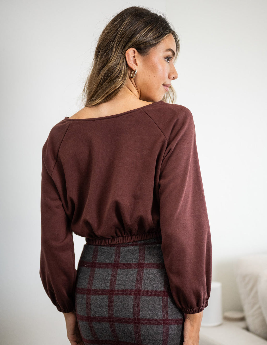 Cotton Amaya Crop Long Sleeve