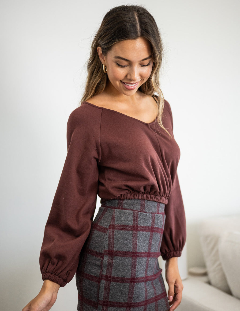 Cotton Amaya Crop Long Sleeve