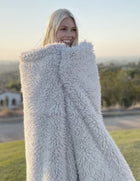 ANGEL PLUSH BLANKET | BIG - SILVER CLOUD