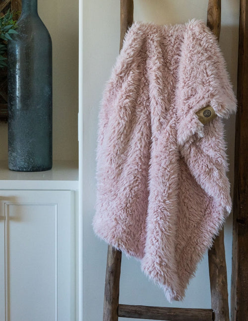 ANGEL PLUSH BLANKET | LITTLE - DUSTY PINK