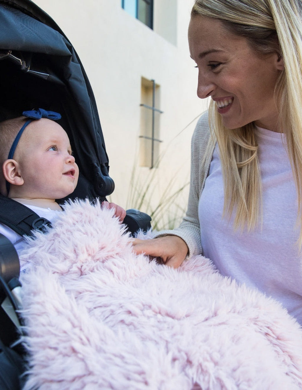 ANGEL PLUSH BLANKET | LITTLE - DUSTY PINK