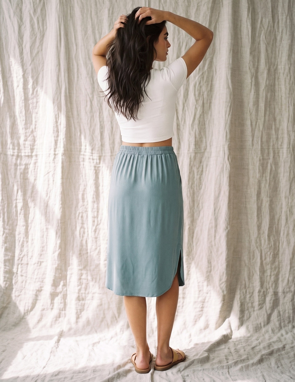 Bamboo Camila Midi Skirt