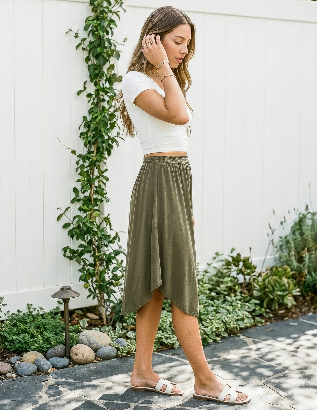 Bamboo Gwendolyn Midi Skirt