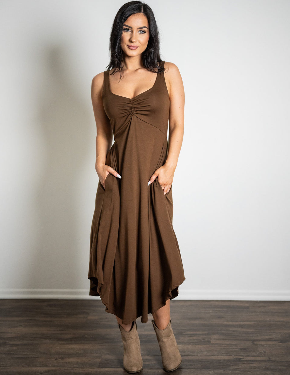 Sara Dress in Chocolate Sara Dress in Chocolate