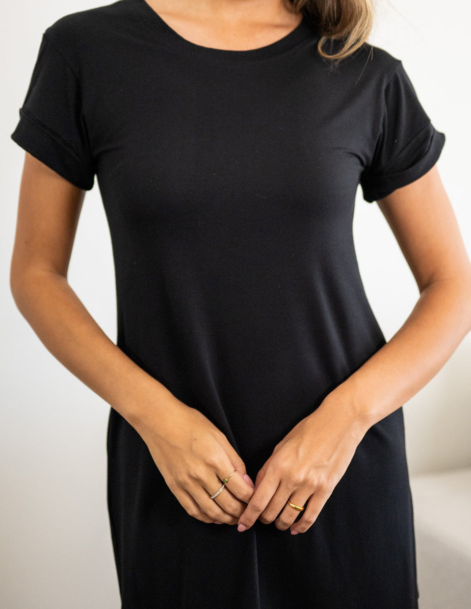 one piece t shirt dress little black t-shirt dress Lauren Scruggs-Kennedy