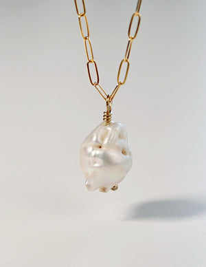 Baroque Natural Pearl Necklace