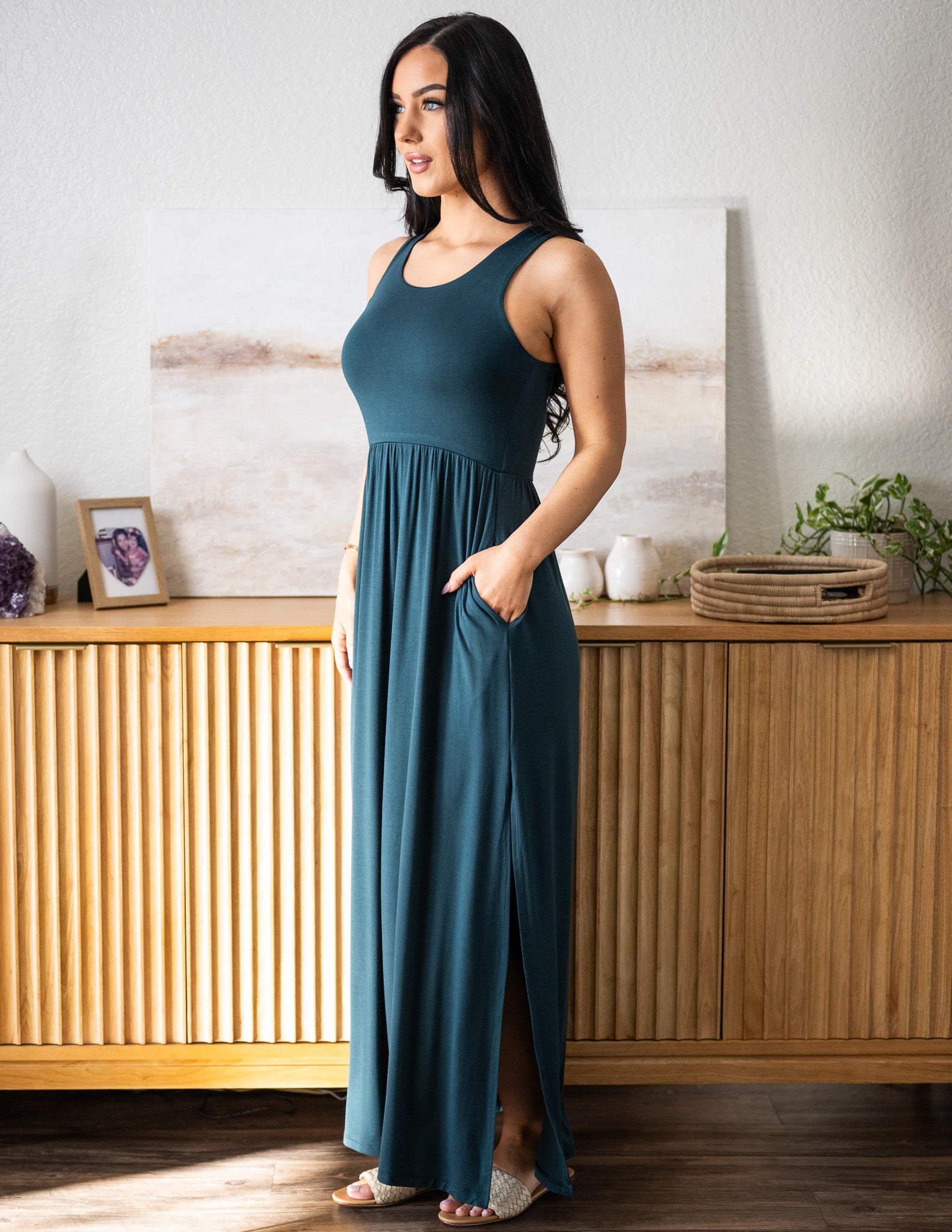 My shawty⭐︎ shiny frill dress green SheIn Off Shoulder Split Thigh Glitter Bridesmaid Dress