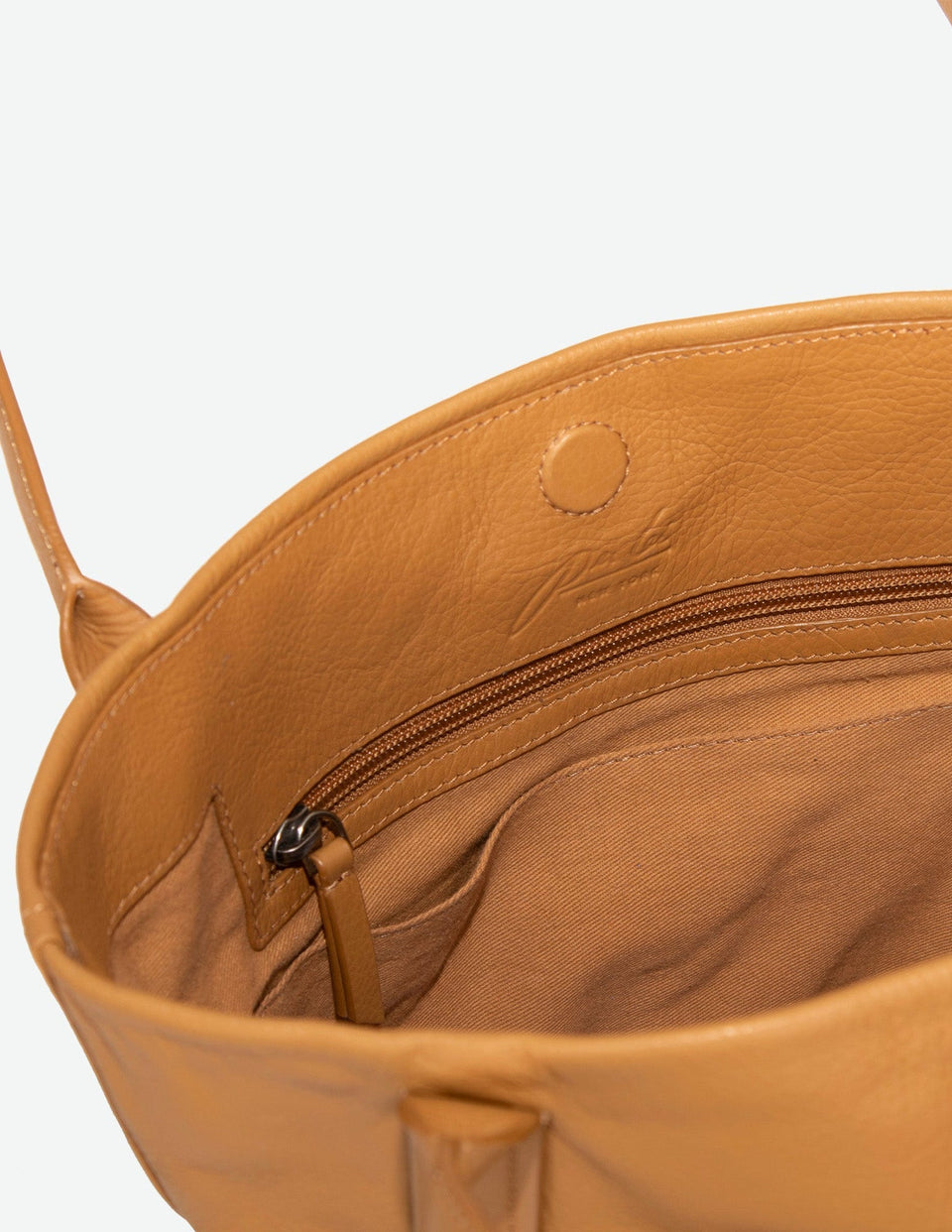 Caramel Waverly Bucket Tote