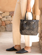 Carry-All Handwoven Satchel - Black