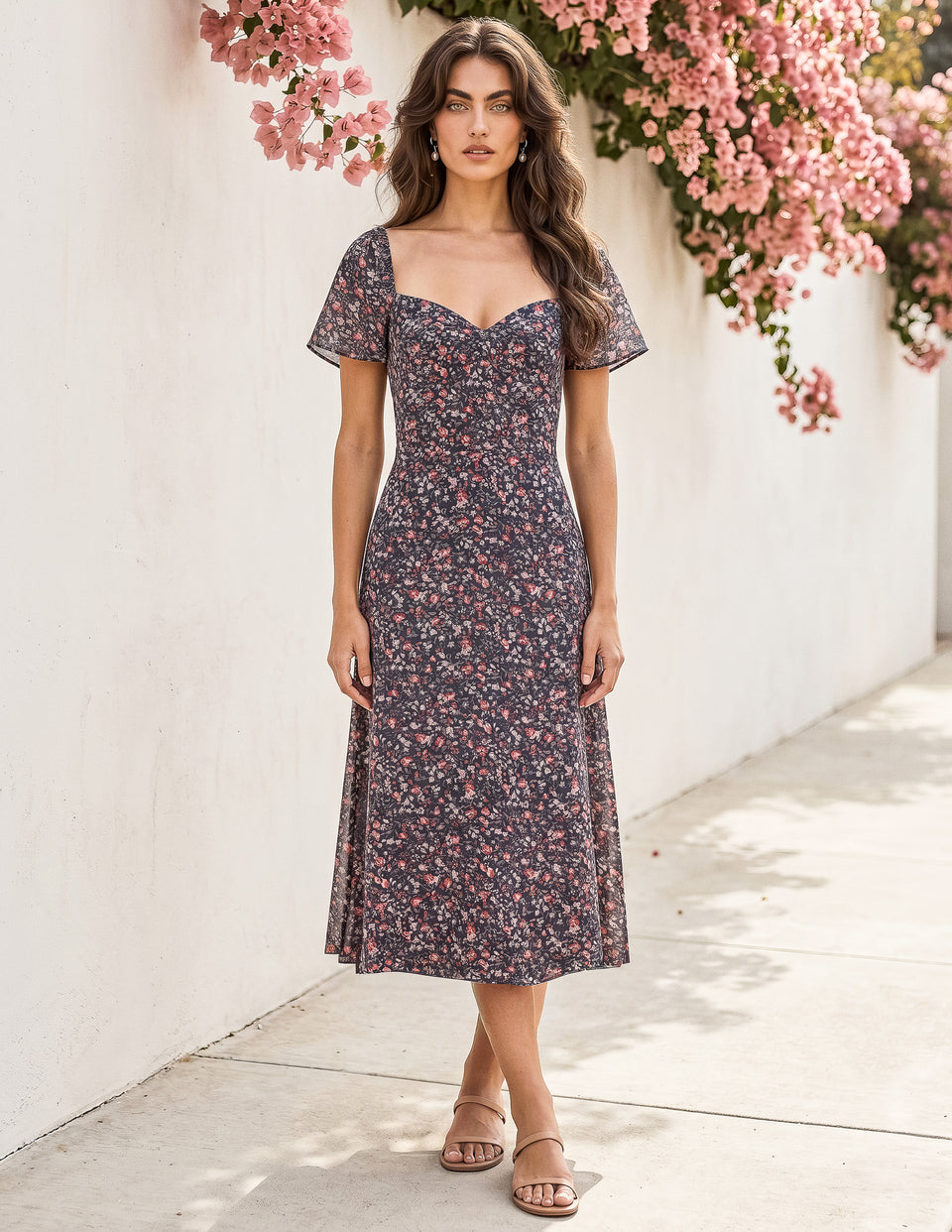 floral midi dress reviews Celeste Midi Dress – Sozy