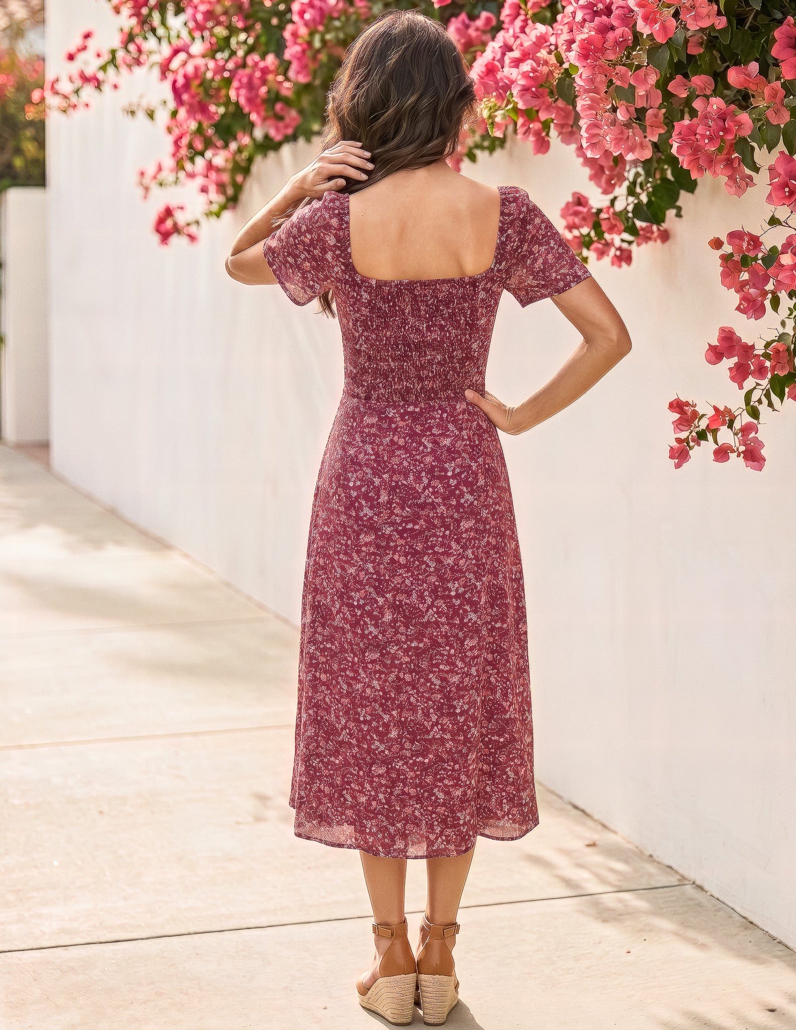 ワンピース Candy sleeve dress Celeste Midi Dress – Sozy