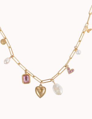 Cross My Heart Charm Necklace