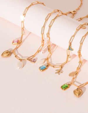 Cross My Heart Charm Necklace