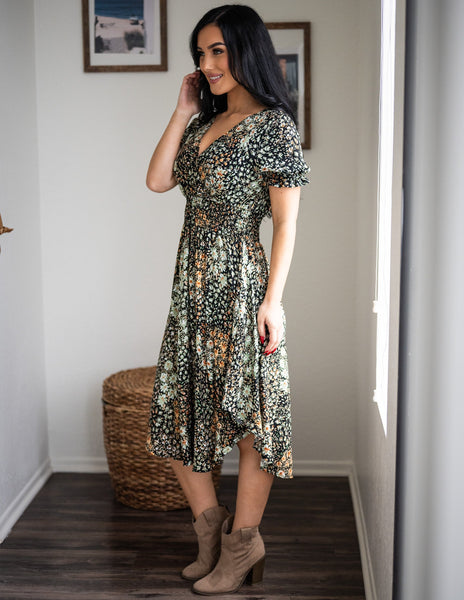 Hazel Tailored Sleeveless Midi Dress Brown main image 0