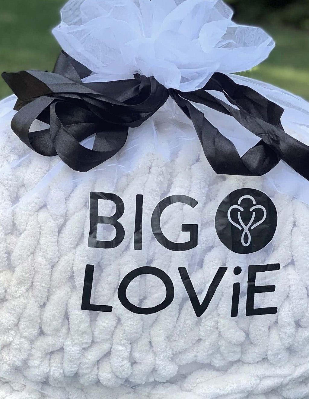 INFINITE CHUNKY KNIT BLANKET | MINKY | BIG - BLANC