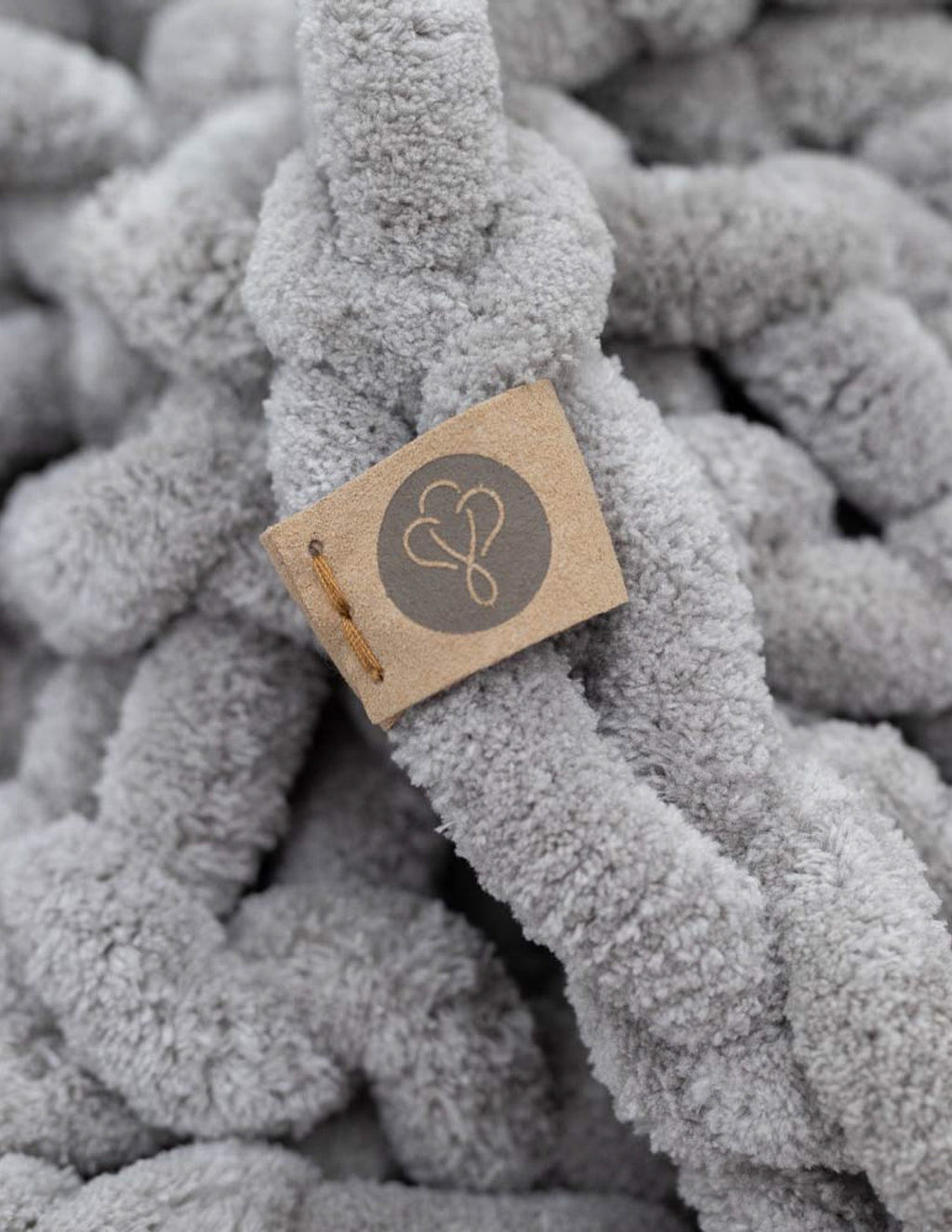 INFINITE CHUNKY KNIT BLANKET | MINKY | LITTLE - MIST