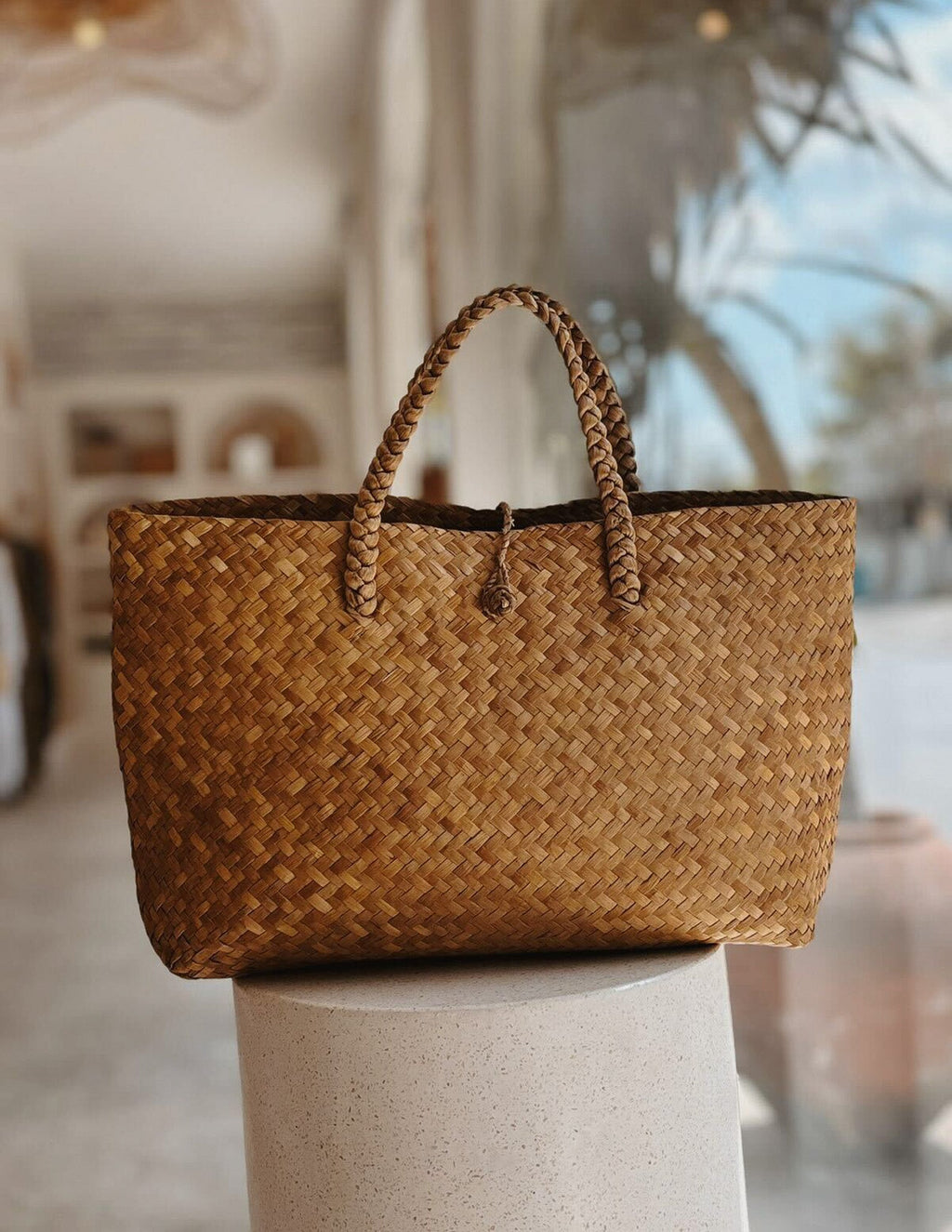 Isla Woven Handbag