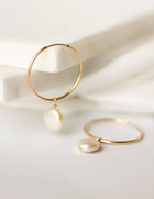 Lana Pearl Hoop Earrings