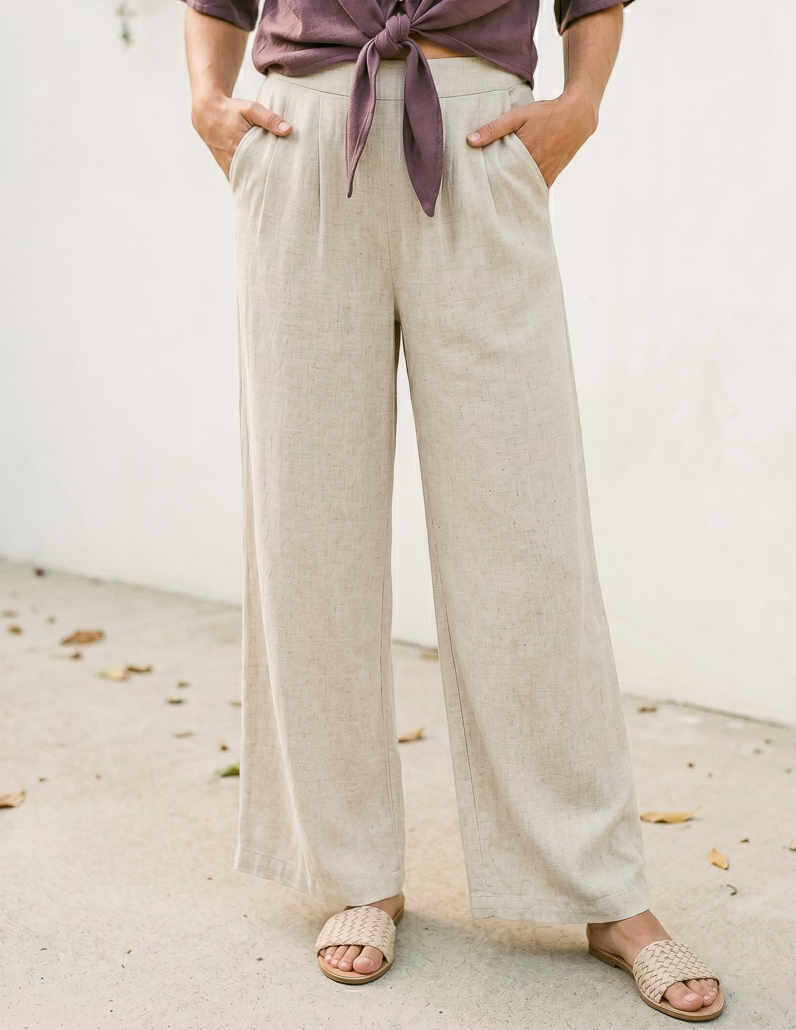 Linen Alessia Cropped Pant – Sozy