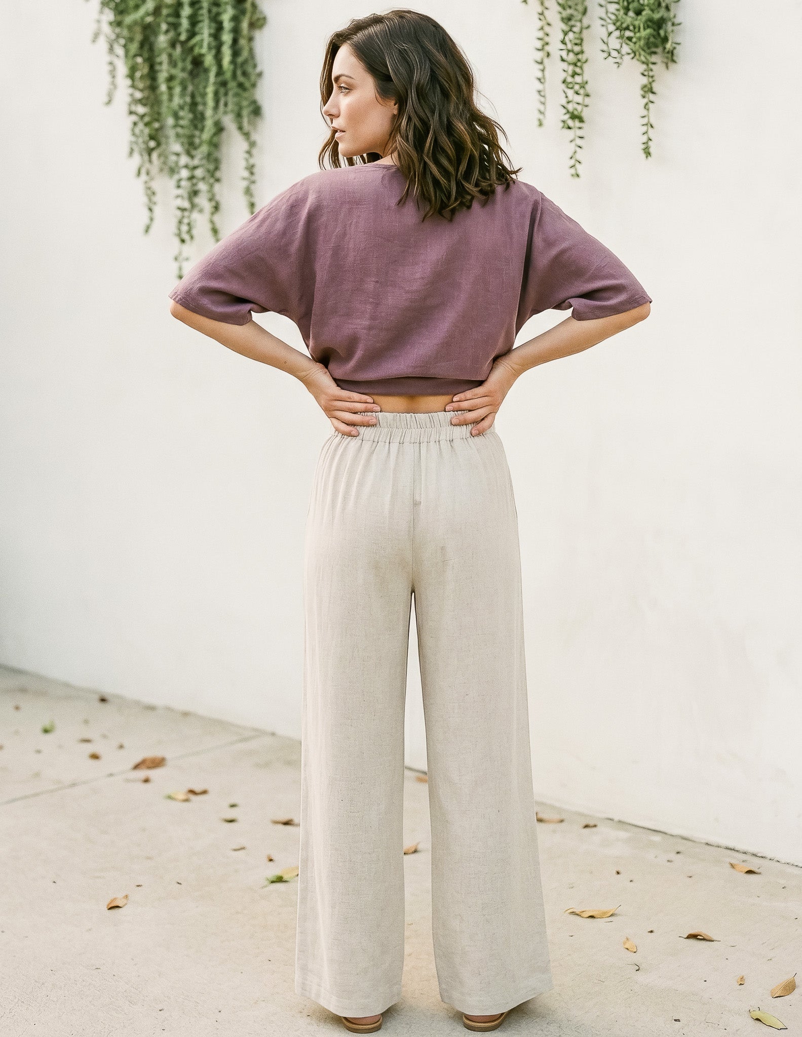 Linen Alessia Cropped Pant – Sozy