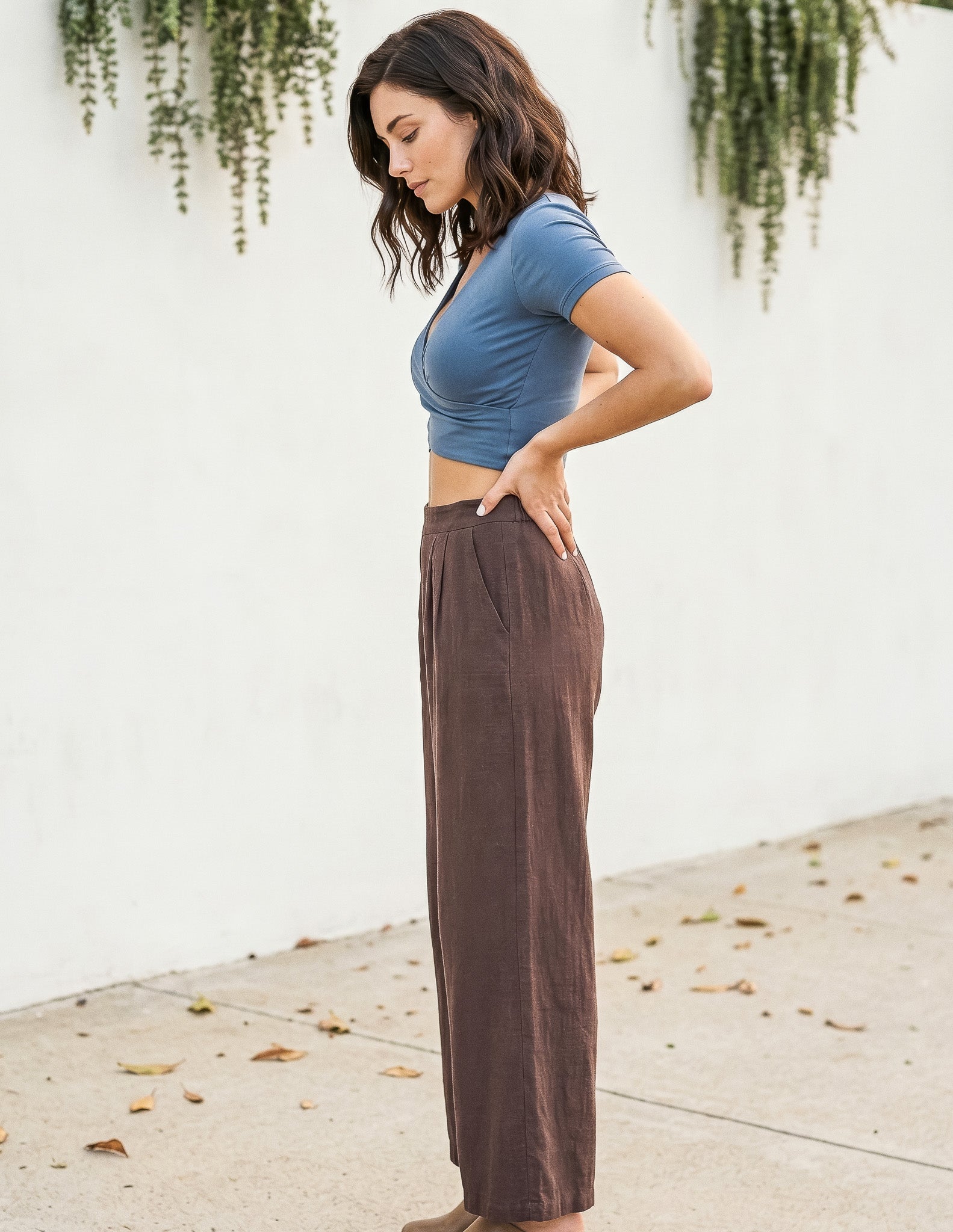 Linen Alessia Cropped Pant – Sozy