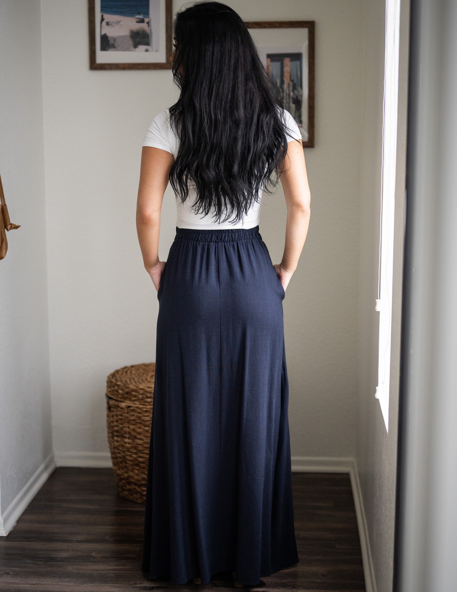 Cross×Linen ジャンスカ Linen Haven Maxi Skirt – Sozy