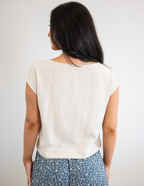 Linen Mila Crop Top