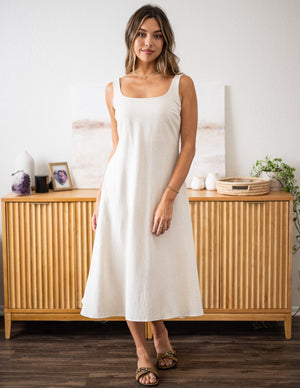 Linen Miranda Midi Dress