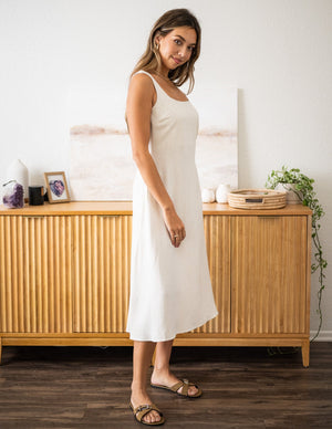 Linen Miranda Midi Dress