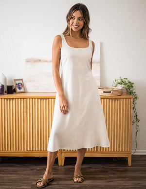Linen Miranda Midi Dress