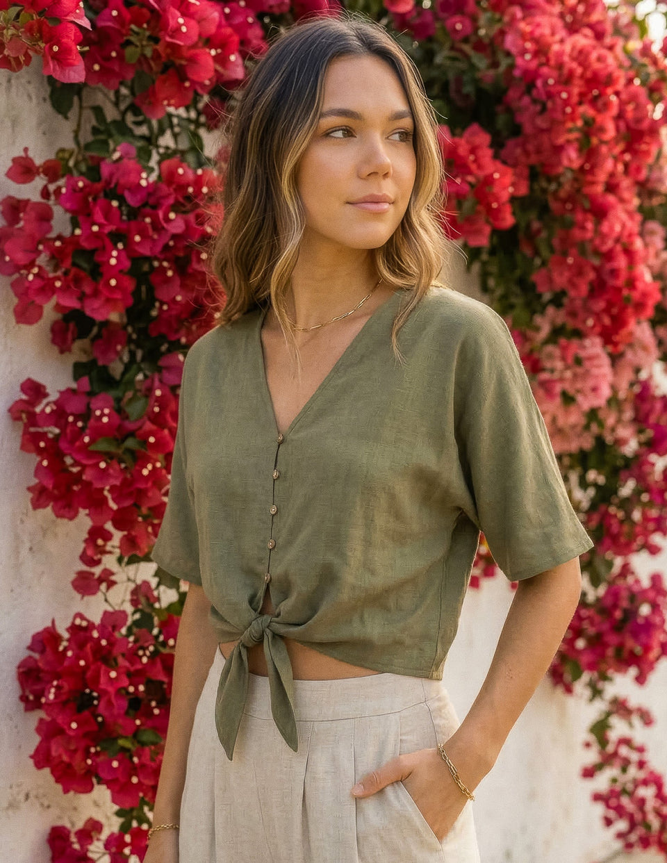 Linen Sierra Top