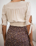 Linen Sofia Crop Top