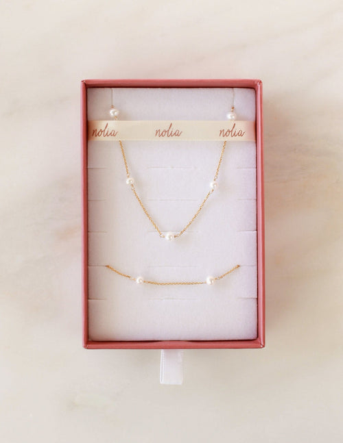 Marie Pearl Chain Gift Set