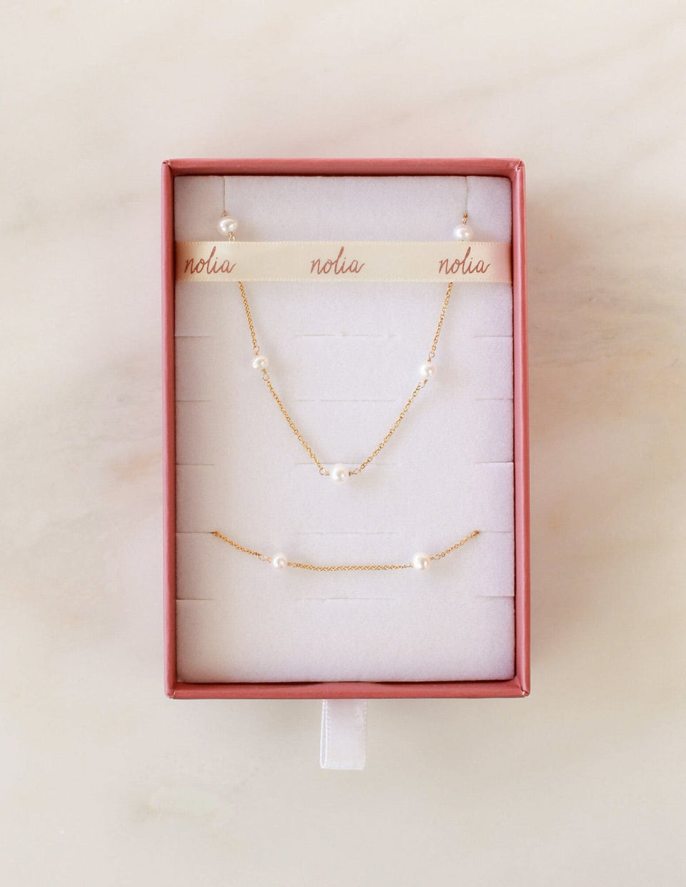 Marie Pearl Chain Gift Set