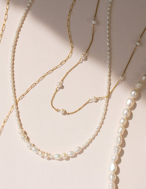Marie Pearl Chain Necklace