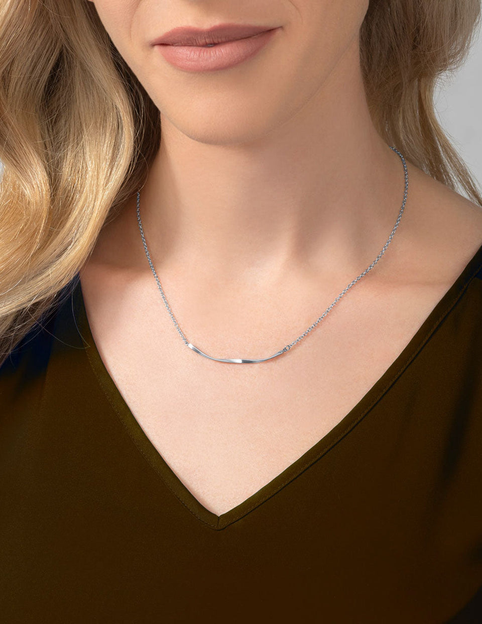 Mobius Bar Necklace