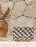 View Plaid Rattan Clutch