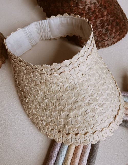Rattan Sun Visors for Kids