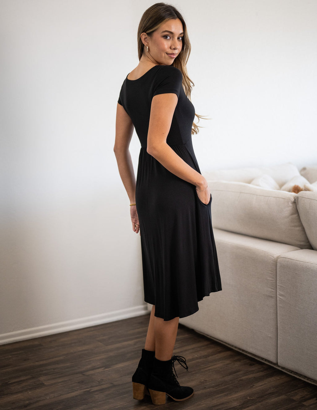 Sarah Pocket Short Sleeve Dress