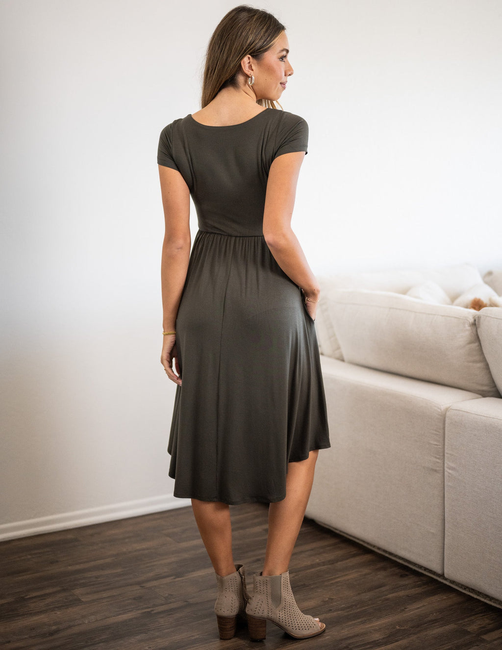 Sarah Pocket Short Sleeve Dress