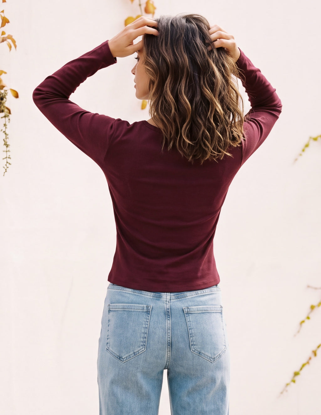 Cotton Naya Button Long Sleeve