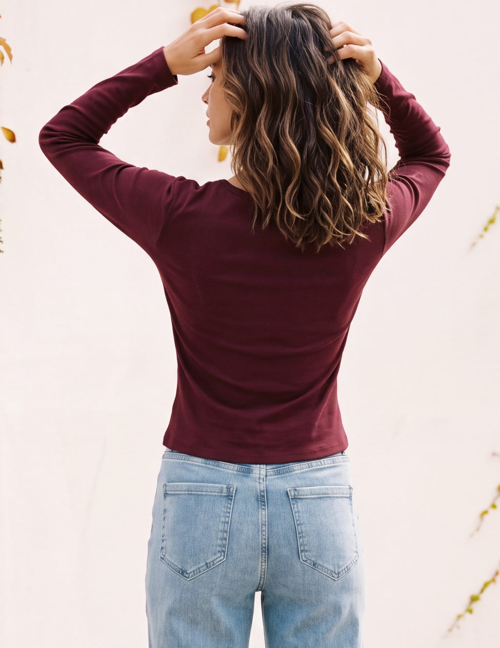 Cotton Naya Button Long Sleeve