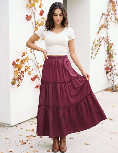 Tencel Florence Maxi Skirt