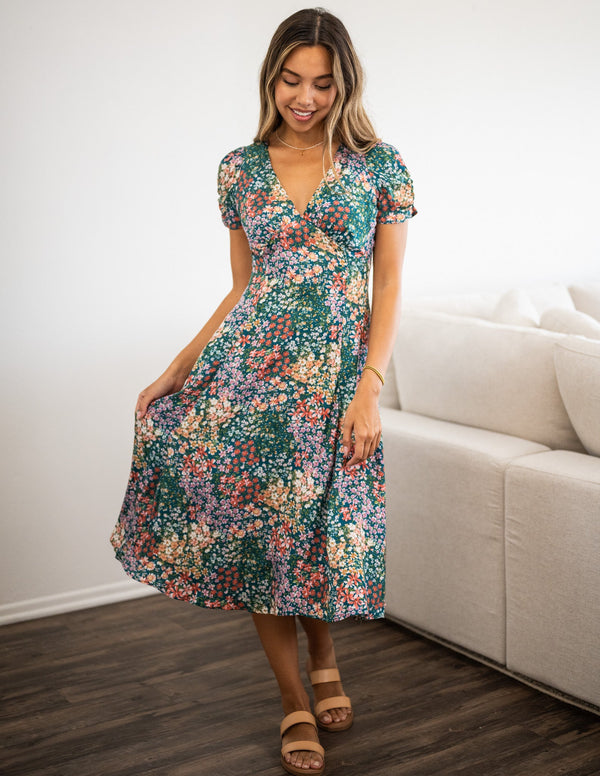 Tencel Gabrielle Midi Dress โ Sozy