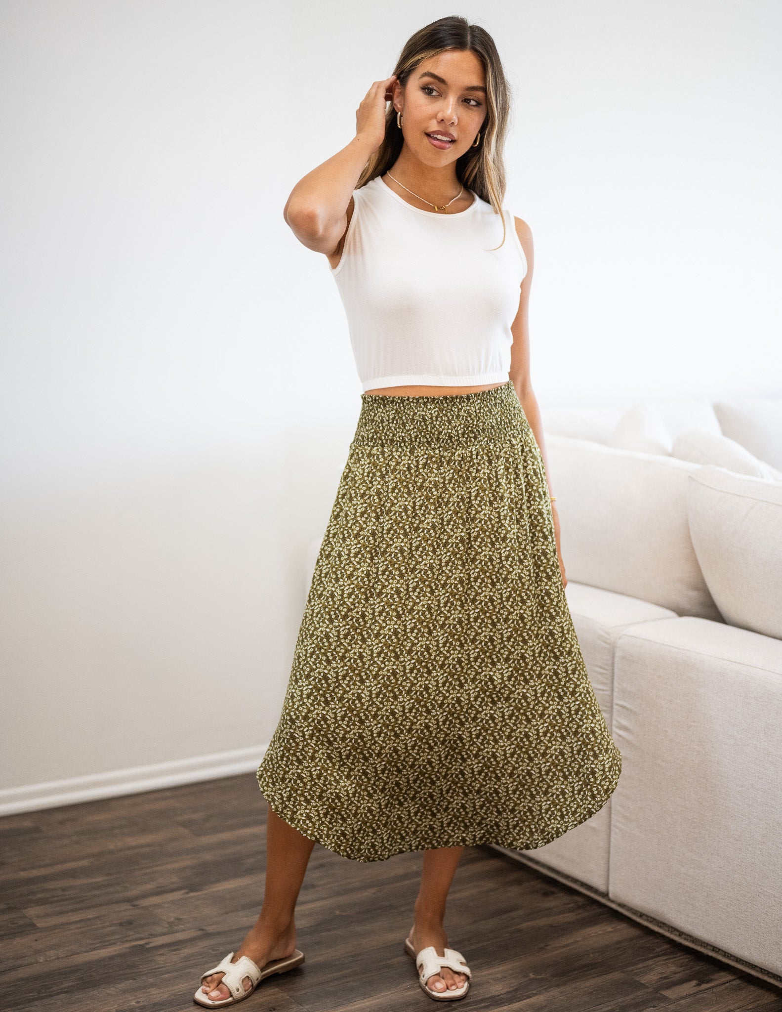 Mei Tencel Mia Midi Skirt – Sozy