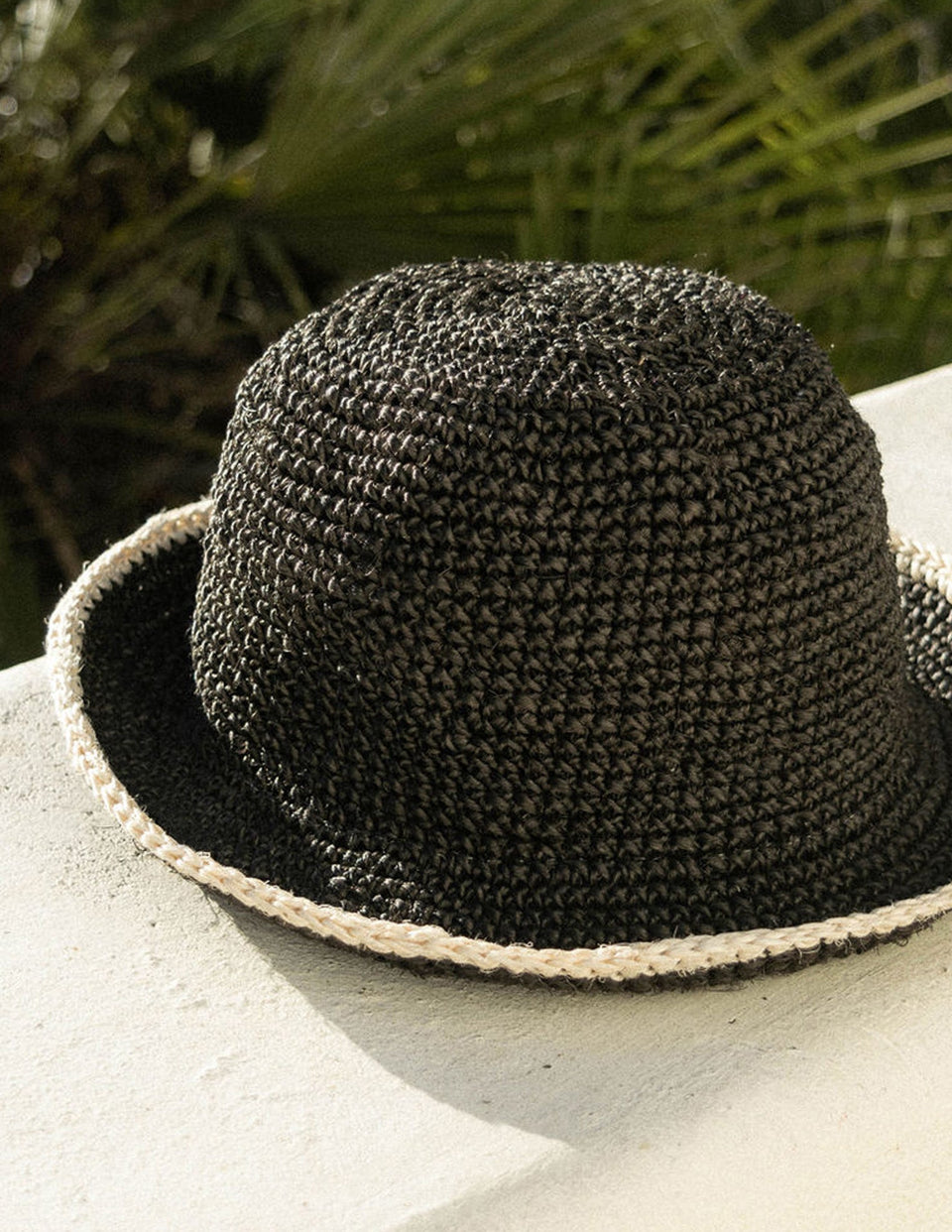 The Black & White Trimmed Bucket Hat