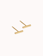 Tiny Bar Stud Earrings