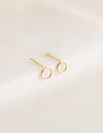 View Tiny Circle Stud Earrings