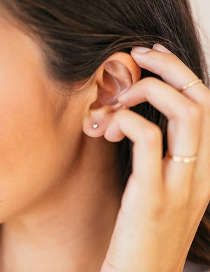 Tiny Dot Stud Earrings