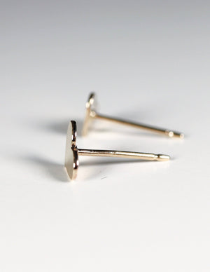 Tiny Heart Gold Stud Earrings